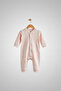 Unisex Baby Printed 100% Cotton Interlock Jumpsuit with Snap Fasteners, Without Booties - 2