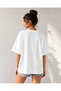 Unisex More Spaghetti Printed Oversize T-Shirt Unisex 80% Cotton Boxy Fit Streetwear T-Shirt Thick Textured - 3