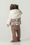 Baby Girl Leopard Patterned Puffy Vest Sweatshirt Spanish Style Trousers 3-Piece Set - 4