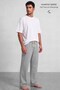 Egyptian Men's Cotton Blend Tracksuit Bottoms Gray Melange