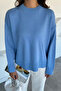 Women's Crew Neck Knit Sweater - 3