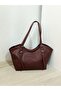 Soft Leather Women's Shoulder Bag with Belt Detail