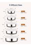 5Pcs Stainless Steel Mixing Bowls with Airtight Lids, (310ml, 500ml, 690ml, 1L, 1.5L) Sala - 2
