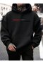 Mr. whatever printed premium oversize 3 thread soft hooded sweatshirt hoodie