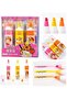 Highlighter Pen Set, Pink Yellow Orange Chisel Tip Markers 3 Pcs - 3