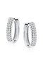 Silver earrings with zircons - Elysia