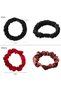Silk Scrunchies Black Satin Hair Ties for Women - Small Hair Ties Scrunchy for Women Thick Hair Cute Soft Slip Mini Hair Elastics Ponytail Holder for Curly Hair No Damage Hairties Gift for Girls