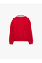 Comfortable Fit Buttoned Long Sleeve Striped Polo Collar Sweatshirt - 6