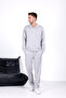 Men's Comfortable Fit Polo Collar Cotton Zipper Hidden Pocket Set