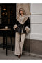 Premium Fur-Collar Tie-Detail Leather Jacket Coat - 2