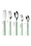 Korean Style Retro 18/10 Stainless Steel 10-Piece Fork Spoon Knife Set, Green Carbon Pure Handle Dinnerware Set for 2 People 723565 - 4