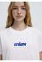 M1610622 Miav Printed T-Shirt Women's T-Shirt White - 6