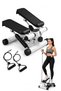 Health & Fitness Mini Steppers for Exercise at Home, Stair Step Workout Machine with Resistance Bands, Full Body Cardio Equipment
