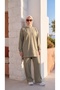 Women's Cycling Collar Hijab Tracksuit Set with Stitching Details - 5
