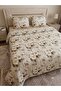 Pique Suit Set-White Spring Pattern-4 Pieces