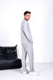 Men's Comfortable Fit Polo Collar Cotton Zipper Hidden Pocket Set - 6