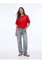 Baby Tee Basic Crew Neck Red T-Shirt