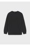 Black Boy's Embossed Patterned Sweatshirt 7410 - 2