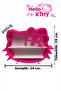 24 Cm. Fuchsia Large Size Desktop Shelf Organizer Multi-Purpose Kitty Mini Figure Organizer - 3