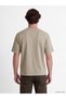 Lcw Vision Beige Loose Fit Flowy Fabric T-Shirt /04 - 4