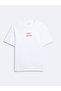 Regular Fit White T-Shirt with Text Print - 3