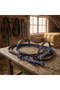 Genuine Leather Horse Bridle and Reins Set - Navy Blue - 4