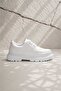 Premium Lace-Up Moccasin Shoes White - 3