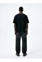 Relaxed Fit Sign Printed Black T-Shirt - 2