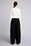 Lace-Up Balloon Fit Black Women's Trousers G8079Ax/Bk81 - 5