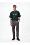 Chino Elastic Waist Grey Trousers