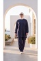Women's Tunic Tracksuit Set with Stitching Detail and Crew Neckline - 6