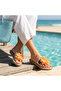 Botanic Transparent Tape Detailed Straw Slippers - 7