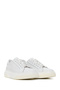 Men's White Lace-Up Thick-Soled Leather Sneaker Wm740005Dv - 2