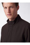 Brown Regular Fit Stand Collar Men's Jacket - 3