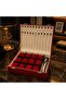Luxury Design Leather Covered 12+11 (12 Watches 11 Prayer Beads) Storage and Organizing Box with Slots Size (34.5X26.5X10)Cm - 3