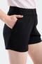 Angelic in Women's Black Shorts - 4