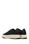 Men's Black Lace-Up Thick-Soled Leather Sneaker Wm740010Df - 6