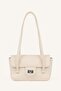 Women's Metal Lock Detailed Covered Handbag I4430Axns