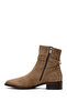 Women's Mink Zippered Suede Leather Boots Wf170007Ds - 3