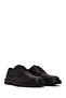 Men's Black Lace-Up Leather Casual Shoes Wm600021Dv - 2