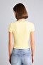 Printed Fitted Crew Neck Ribbed Short Sleeve T-Shirt I8229Ax26Hs - 5