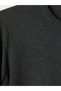 Ozmarka New Season Anthracite Crew Neck Men's Knitwear Sweater - 7