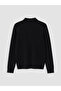 Ozmarka New Season Black Polo Collar Men's Knitwear Sweater - 7