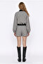 Plaid Pleated Wrap Mini Skirt Beige - 5