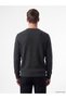Ozmarka New Season Anthracite Crew Neck Men's Knitwear Sweater - 4