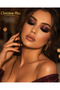Intense Shimmer Glitter Eyeshadow in Powder Form – Dark Burgundy Brown No:124 (Eyeshadow) - 2