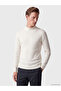 Ozmarka New Season White Half Turtleneck Men's Knitwear Sweater - 2