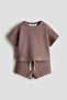2-piece waffled cotton set