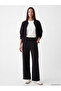 Vizyon New Season Black Stripe Detailed Soft Touch Women's Sweatpants
