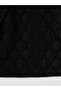 Black Mock Neck Quilted Women's Puffer Jacket - 7